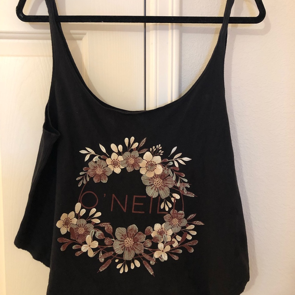 Black and floral uses tank O’Neill brand